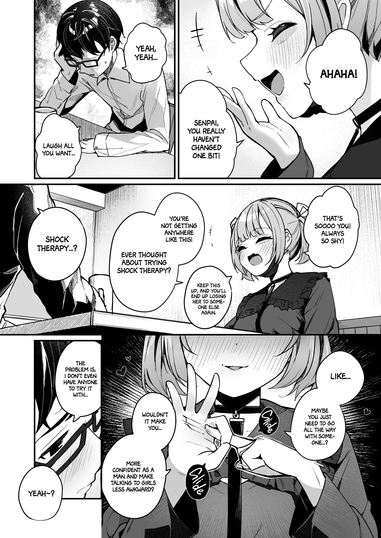 Hentai Manga Comic-Love advice is almost always about sex, right!? ~A story about crossing the line and having sex with a bad friend and junior~-Read-7